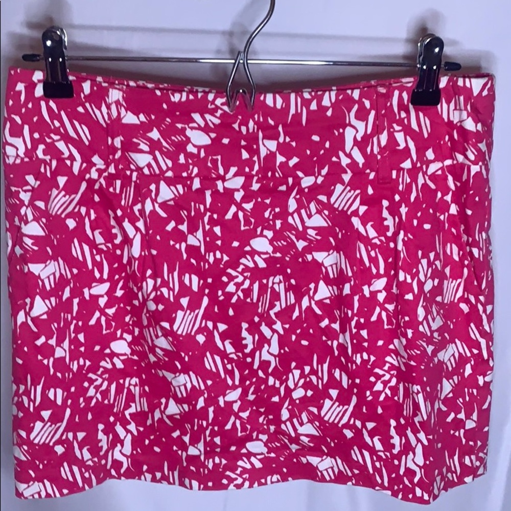 Forever 21 Pink & White Splatter Skirt - Medium